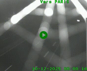 <h2>Caméra routière sur l'autoroute A20 à Saint-Hilaire-Bonneval, au sud de Limoges. Vue orientée vers Paris</h2>