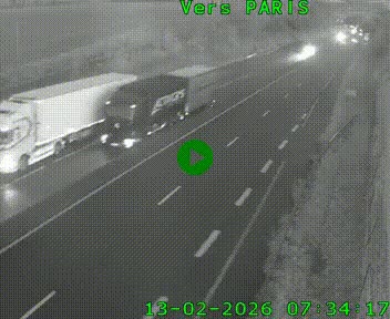 <h2>Caméra routière sur l'autoroute A20 à Saint-Hilaire-Bonneval, au sud de Limoges. Vue orientée vers Paris</h2>