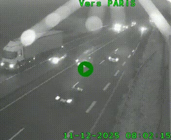 <h2>Caméra routière sur l'autoroute A20 à Saint-Hilaire-Bonneval, au sud de Limoges. Vue orientée vers Paris</h2>