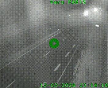Caméra routière sur l'autoroute A20 à Saint-Hilaire-Bonneval, au sud de Limoges. Vue orientée vers Paris
