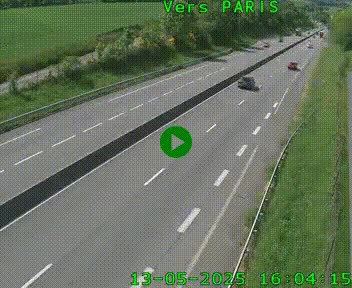 <h2>Caméra routière sur l'autoroute A20 à Saint-Hilaire-Bonneval, au sud de Limoges. Vue orientée vers Paris</h2>