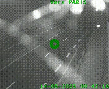 <h2>Caméra routière sur l'autoroute A20 à Saint-Hilaire-Bonneval, au sud de Limoges. Vue orientée vers Paris</h2>