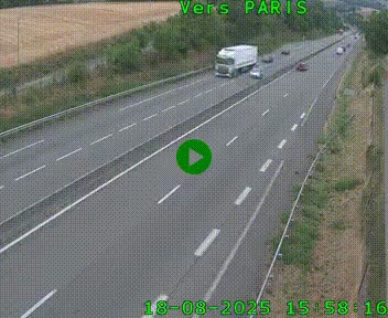 <h2>Caméra routière sur l'autoroute A20 à Saint-Hilaire-Bonneval, au sud de Limoges. Vue orientée vers Paris</h2>