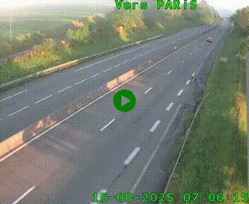<h2>Caméra routière sur l'autoroute A20 à Saint-Hilaire-Bonneval, au sud de Limoges. Vue orientée vers Paris</h2>