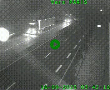 Caméra routière sur l'autoroute A20 à Saint-Hilaire-Bonneval, au sud de Limoges. Vue orientée vers Paris