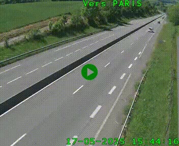 <h2>Caméra routière sur l'autoroute A20 à Saint-Hilaire-Bonneval, au sud de Limoges. Vue orientée vers Paris</h2>