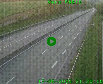 <h2>Caméra routière sur l'autoroute A20 à Saint-Hilaire-Bonneval, au sud de Limoges. Vue orientée vers Paris</h2>