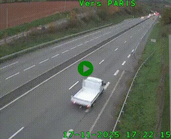 <h2>Caméra routière sur l'autoroute A20 à Saint-Hilaire-Bonneval, au sud de Limoges. Vue orientée vers Paris</h2>