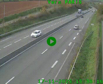 <h2>Caméra routière sur l'autoroute A20 à Saint-Hilaire-Bonneval, au sud de Limoges. Vue orientée vers Paris</h2>