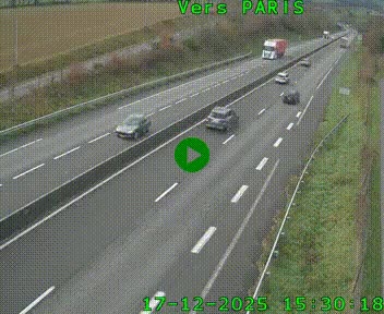 <h2>Caméra routière sur l'autoroute A20 à Saint-Hilaire-Bonneval, au sud de Limoges. Vue orientée vers Paris</h2>
