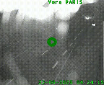 Caméra routière sur l'autoroute A20 à Saint-Hilaire-Bonneval, au sud de Limoges. Vue orientée vers Paris