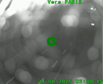 Caméra routière sur l'autoroute A20 à Saint-Hilaire-Bonneval, au sud de Limoges. Vue orientée vers Paris