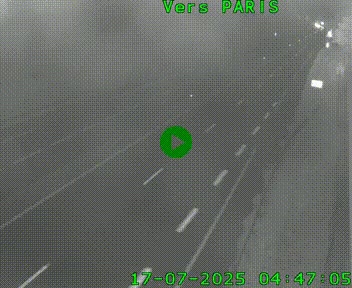 Caméra routière sur l'autoroute A20 à Saint-Hilaire-Bonneval, au sud de Limoges. Vue orientée vers Paris