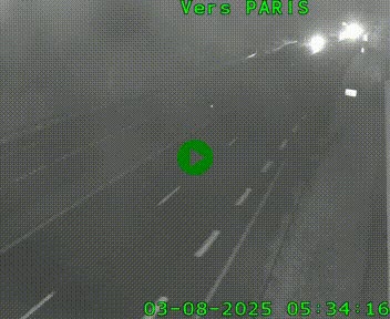 Caméra routière sur l'autoroute A20 à Saint-Hilaire-Bonneval, au sud de Limoges. Vue orientée vers Paris