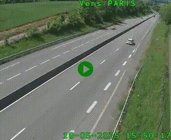 <h2>Caméra routière sur l'autoroute A20 à Saint-Hilaire-Bonneval, au sud de Limoges. Vue orientée vers Paris</h2>