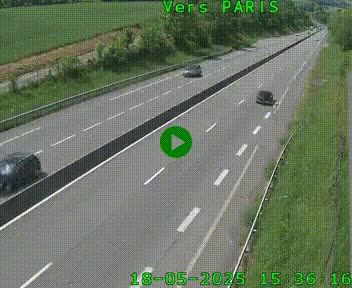 <h2>Caméra routière sur l'autoroute A20 à Saint-Hilaire-Bonneval, au sud de Limoges. Vue orientée vers Paris</h2>
