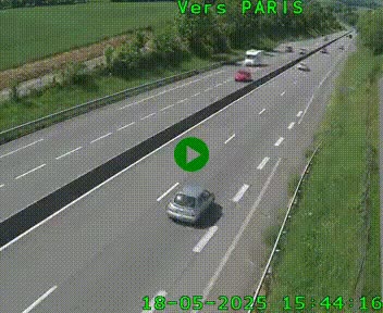 <h2>Caméra routière sur l'autoroute A20 à Saint-Hilaire-Bonneval, au sud de Limoges. Vue orientée vers Paris</h2>