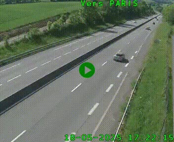 <h2>Caméra routière sur l'autoroute A20 à Saint-Hilaire-Bonneval, au sud de Limoges. Vue orientée vers Paris</h2>