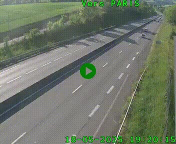 <h2>Caméra routière sur l'autoroute A20 à Saint-Hilaire-Bonneval, au sud de Limoges. Vue orientée vers Paris</h2>
