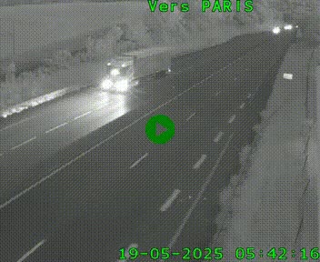 <h2>Caméra routière sur l'autoroute A20 à Saint-Hilaire-Bonneval, au sud de Limoges. Vue orientée vers Paris</h2>