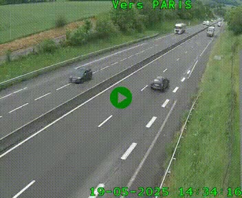<h2>Caméra routière sur l'autoroute A20 à Saint-Hilaire-Bonneval, au sud de Limoges. Vue orientée vers Paris</h2>