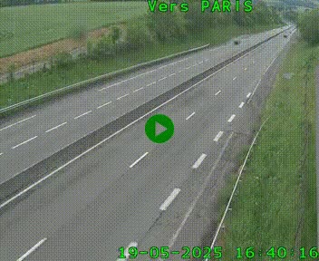 <h2>Caméra routière sur l'autoroute A20 à Saint-Hilaire-Bonneval, au sud de Limoges. Vue orientée vers Paris</h2>