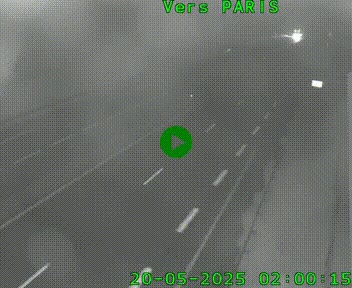 <h2>Caméra routière sur l'autoroute A20 à Saint-Hilaire-Bonneval, au sud de Limoges. Vue orientée vers Paris</h2>