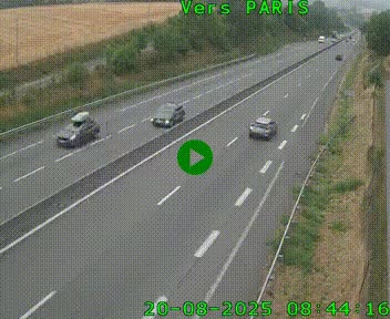<h2>Caméra routière sur l'autoroute A20 à Saint-Hilaire-Bonneval, au sud de Limoges. Vue orientée vers Paris</h2>