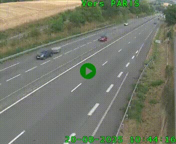 <h2>Caméra routière sur l'autoroute A20 à Saint-Hilaire-Bonneval, au sud de Limoges. Vue orientée vers Paris</h2>