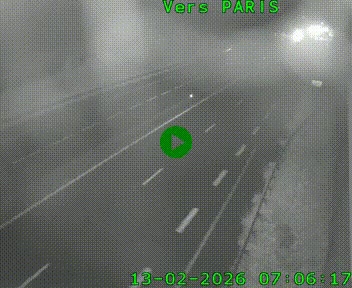 <h2>Caméra routière sur l'autoroute A20 à Saint-Hilaire-Bonneval, au sud de Limoges. Vue orientée vers Paris</h2>