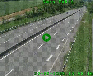 <h2>Caméra routière sur l'autoroute A20 à Saint-Hilaire-Bonneval, au sud de Limoges. Vue orientée vers Paris</h2>