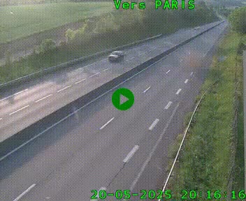 <h2>Caméra routière sur l'autoroute A20 à Saint-Hilaire-Bonneval, au sud de Limoges. Vue orientée vers Paris</h2>