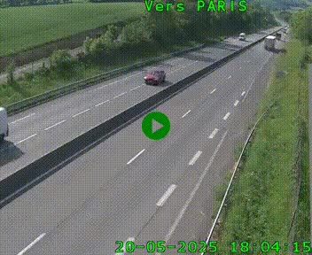 <h2>Caméra routière sur l'autoroute A20 à Saint-Hilaire-Bonneval, au sud de Limoges. Vue orientée vers Paris</h2>