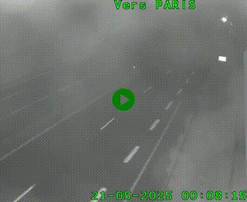<h2>Caméra routière sur l'autoroute A20 à Saint-Hilaire-Bonneval, au sud de Limoges. Vue orientée vers Paris</h2>