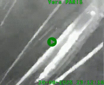 <h2>Caméra routière sur l'autoroute A20 à Saint-Hilaire-Bonneval, au sud de Limoges. Vue orientée vers Paris</h2>