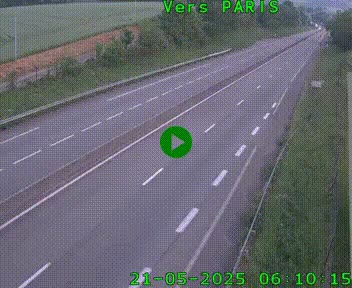 <h2>Caméra routière sur l'autoroute A20 à Saint-Hilaire-Bonneval, au sud de Limoges. Vue orientée vers Paris</h2>