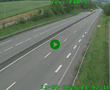 <h2>Caméra routière sur l'autoroute A20 à Saint-Hilaire-Bonneval, au sud de Limoges. Vue orientée vers Paris</h2>