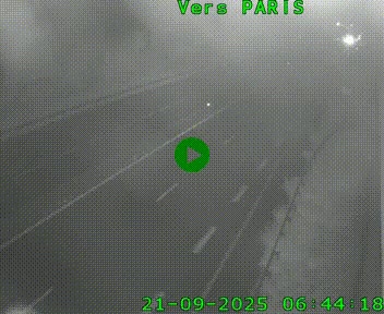 Caméra routière sur l'autoroute A20 à Saint-Hilaire-Bonneval, au sud de Limoges. Vue orientée vers Paris