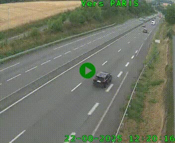 <h2>Caméra routière sur l'autoroute A20 à Saint-Hilaire-Bonneval, au sud de Limoges. Vue orientée vers Paris</h2>