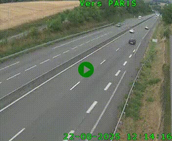 <h2>Caméra routière sur l'autoroute A20 à Saint-Hilaire-Bonneval, au sud de Limoges. Vue orientée vers Paris</h2>