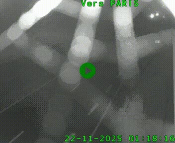 <h2>Caméra routière sur l'autoroute A20 à Saint-Hilaire-Bonneval, au sud de Limoges. Vue orientée vers Paris</h2>