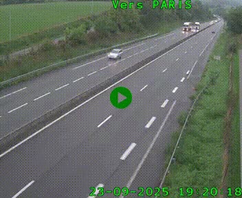 <h2>Caméra routière sur l'autoroute A20 à Saint-Hilaire-Bonneval, au sud de Limoges. Vue orientée vers Paris</h2>