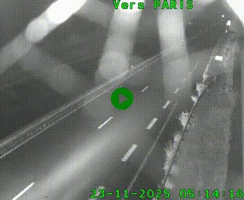 <h2>Caméra routière sur l'autoroute A20 à Saint-Hilaire-Bonneval, au sud de Limoges. Vue orientée vers Paris</h2>