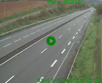 <h2>Caméra routière sur l'autoroute A20 à Saint-Hilaire-Bonneval, au sud de Limoges. Vue orientée vers Paris</h2>