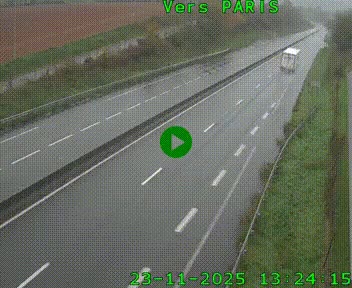 <h2>Caméra routière sur l'autoroute A20 à Saint-Hilaire-Bonneval, au sud de Limoges. Vue orientée vers Paris</h2>