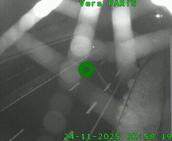 <h2>Caméra routière sur l'autoroute A20 à Saint-Hilaire-Bonneval, au sud de Limoges. Vue orientée vers Paris</h2>