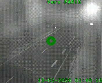 <h2>Caméra routière sur l'autoroute A20 à Saint-Hilaire-Bonneval, au sud de Limoges. Vue orientée vers Paris</h2>
