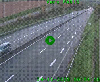 <h2>Caméra routière sur l'autoroute A20 à Saint-Hilaire-Bonneval, au sud de Limoges. Vue orientée vers Paris</h2>