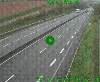 <h2>Caméra routière sur l'autoroute A20 à Saint-Hilaire-Bonneval, au sud de Limoges. Vue orientée vers Paris</h2>