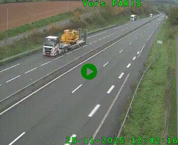 <h2>Caméra routière sur l'autoroute A20 à Saint-Hilaire-Bonneval, au sud de Limoges. Vue orientée vers Paris</h2>